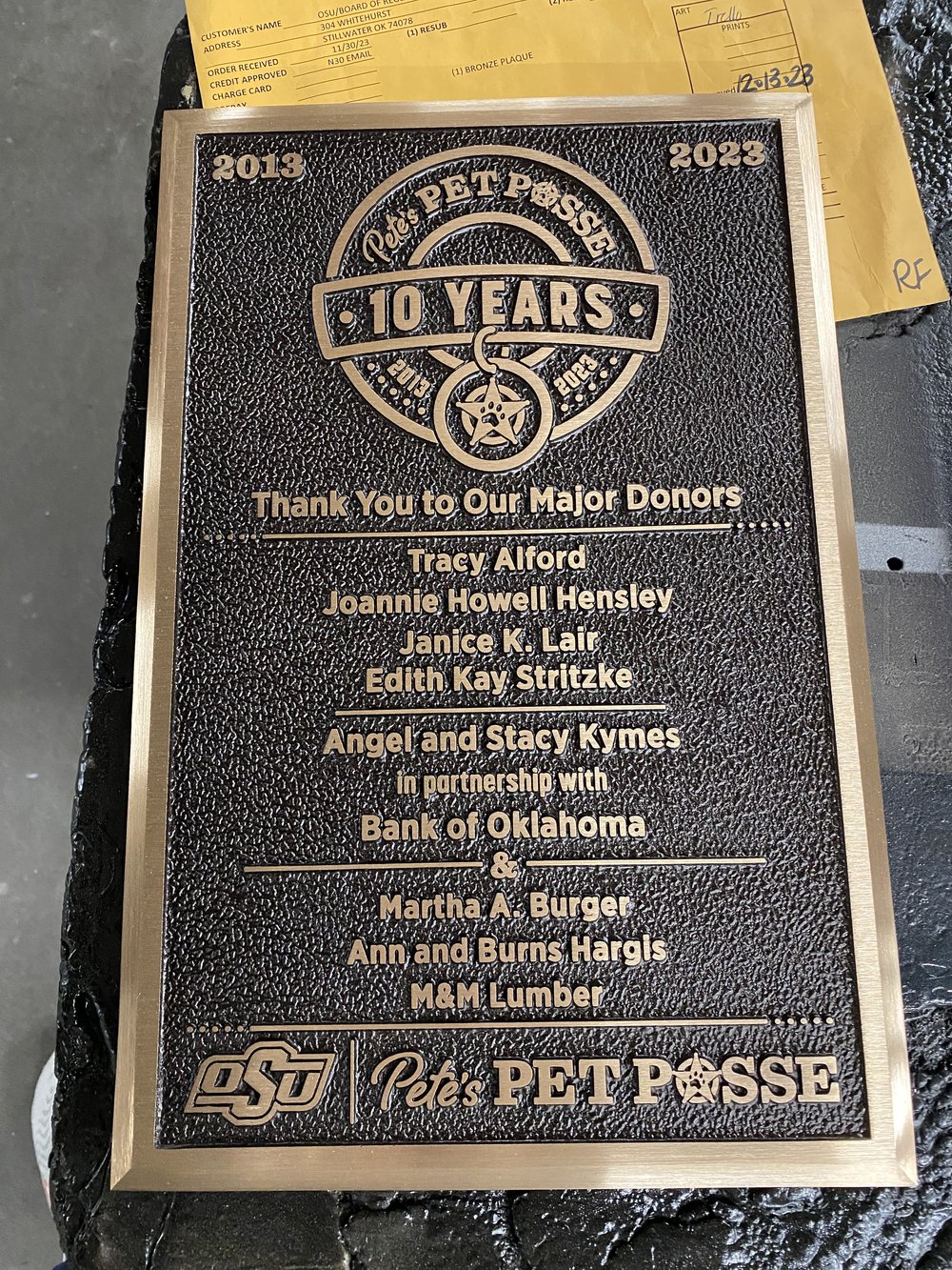 cast-bronze-college-plaque Cast bronze college plaque with custom design