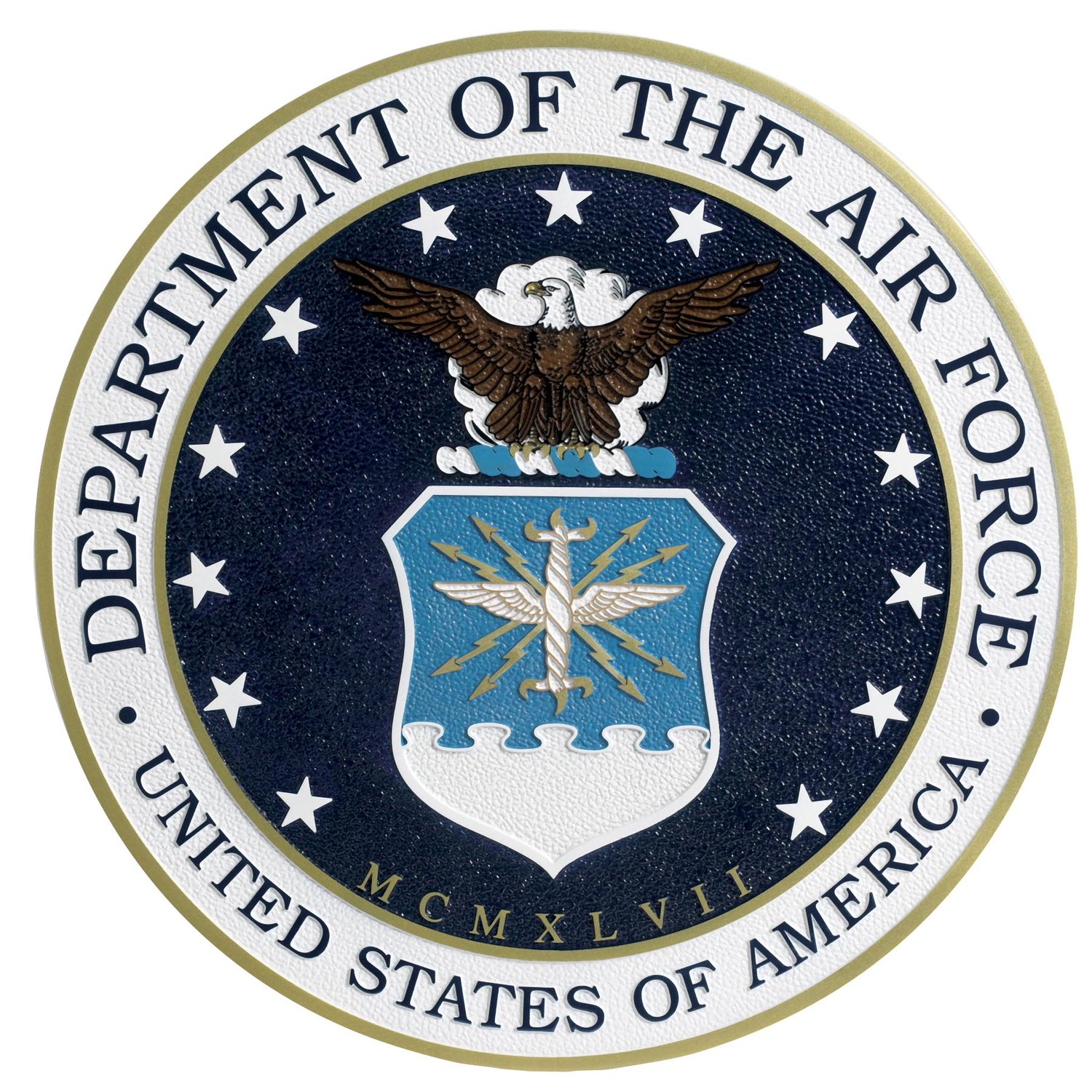 r-military-plaque-3d-sculpted-aluminum-air-force painted military plaque air force