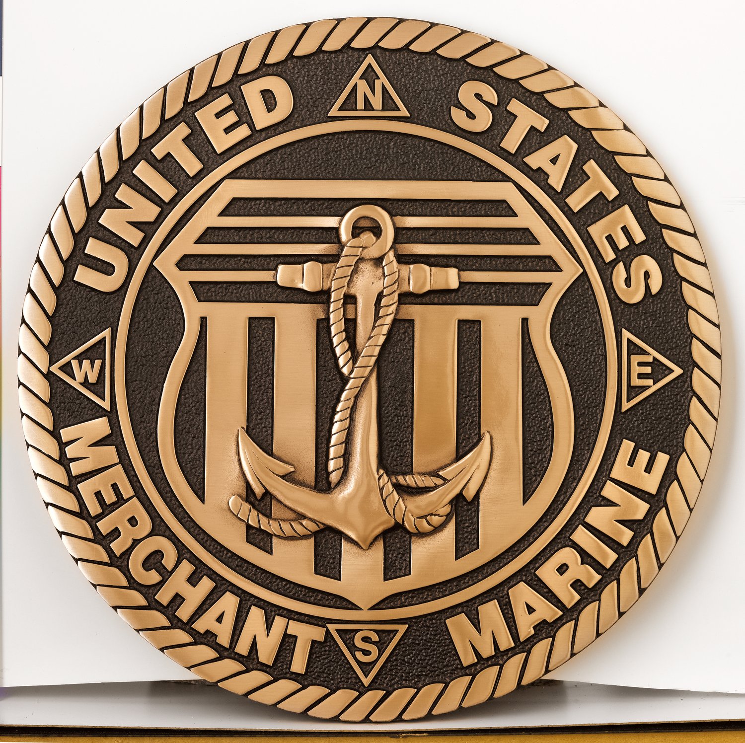 r-military-plaque-3d-sculpted-bronze-merchant-marine custom 3d sculpted bronze military plaque merchant marine