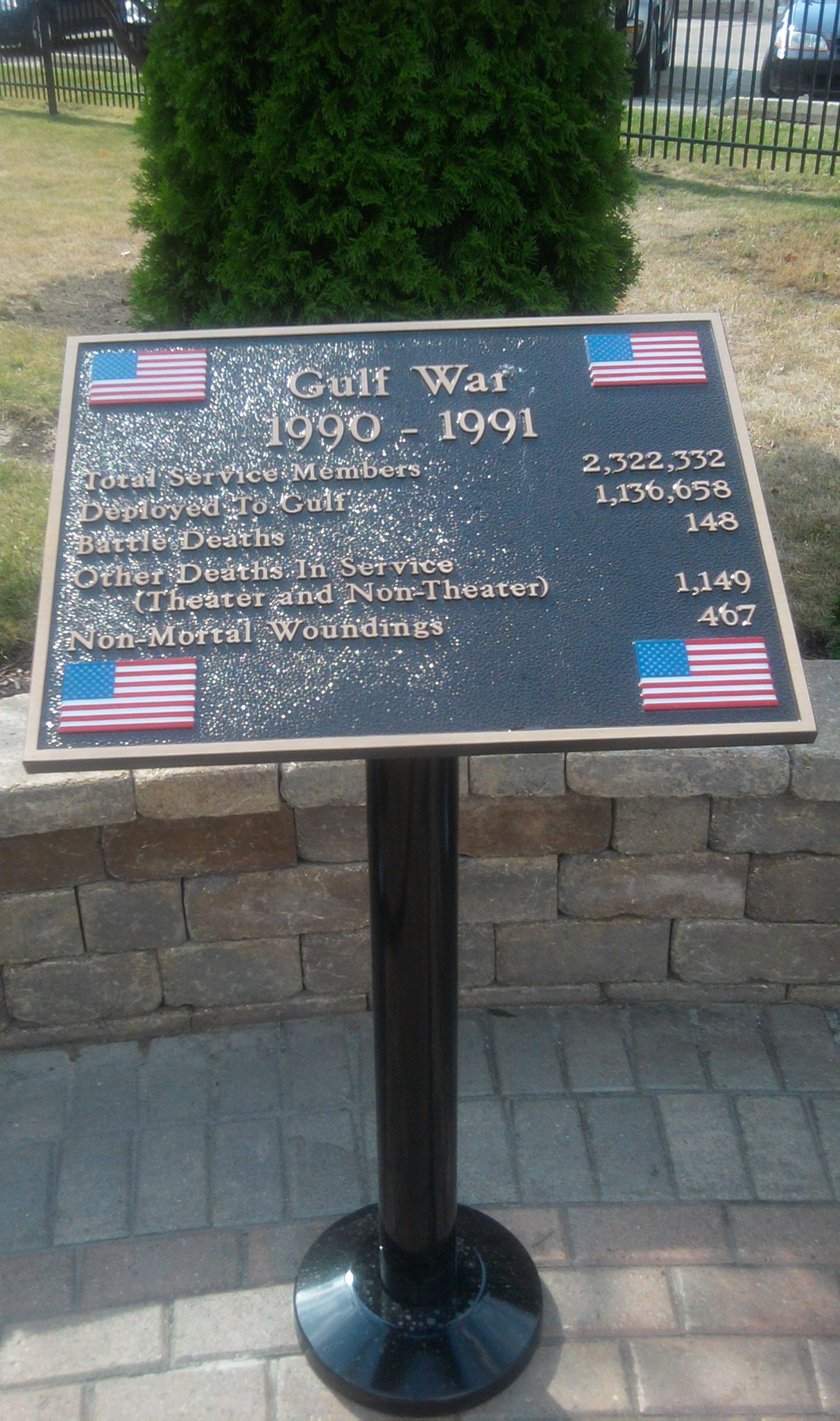 r-military-plaque-post-1 cast bronze military plaque Gulf War painted american